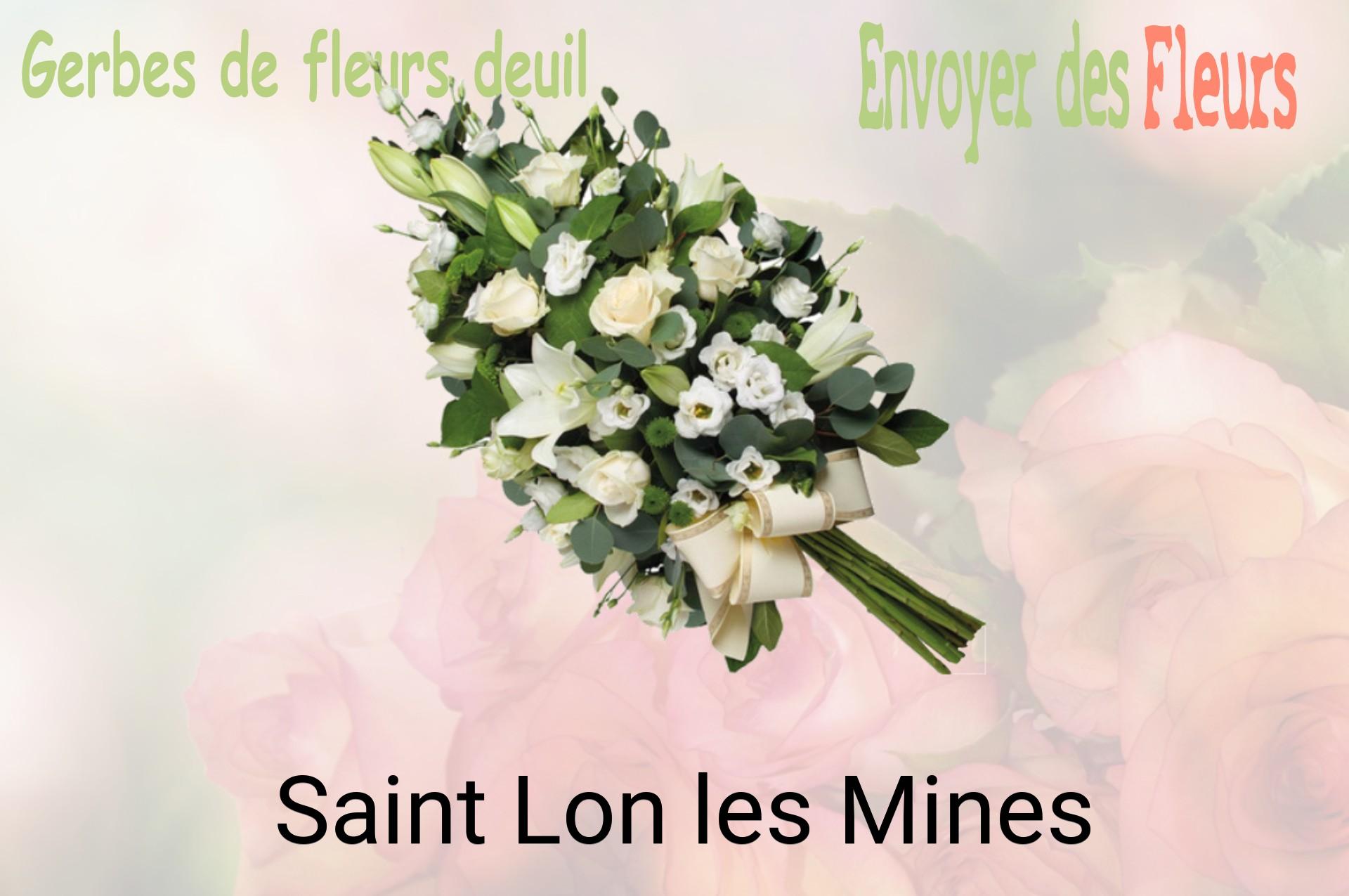 Gerbe de fleurs de deuil livrée à Saint-Lon-les-Mines